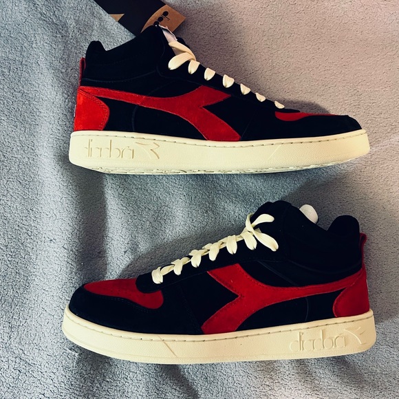 Diadora X Men Magic Basket Mid Phoenix Marve1 34C0808 Black Red Men - Picture 2 of 8